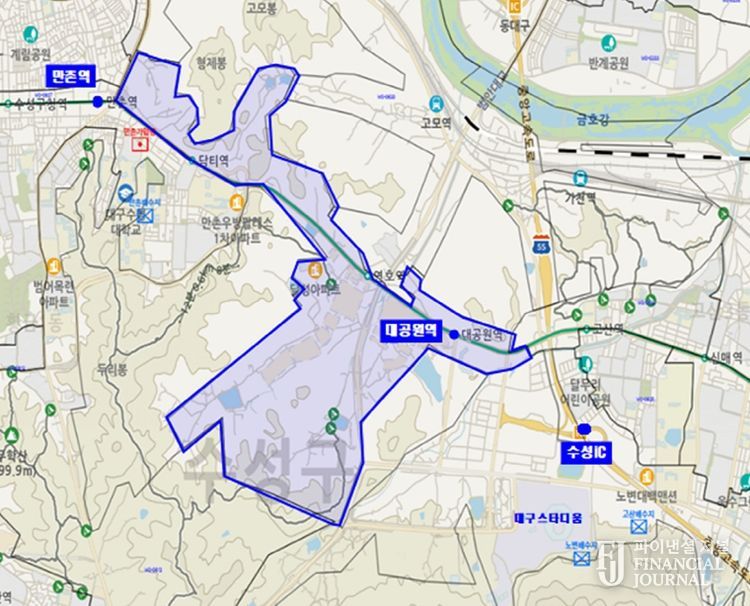 흐린 물 출수 예상지역 위치도